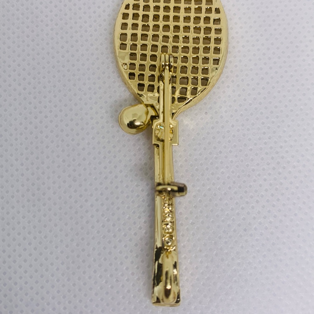 Gerry's Tennis Racket Brooch/Pin - Picture 7 of 8